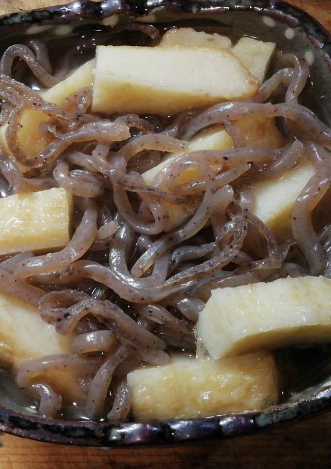 薩摩揚げと突き蒟蒻の煮物-レシピのメイン写真