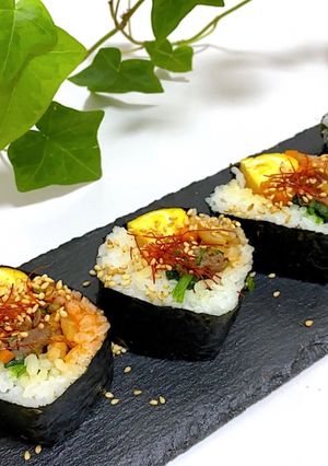 簡単！巻き簾なし！プルコギでキンパ！-レシピのメイン写真