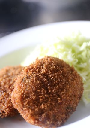 ふきのとうをメンチカツに入れるって？？？-レシピのメイン写真