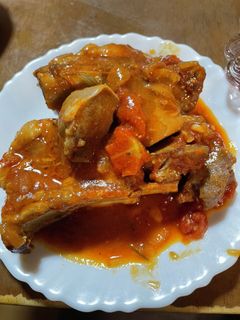 スペアリブと豚タンのトマト煮込み-レシピのメイン写真