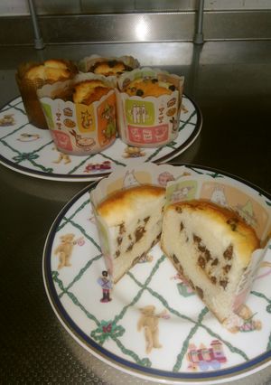 小麦粉無しでチョコチップマフィン-レシピのメイン写真