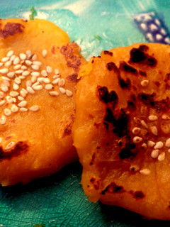 かぼちゃの白みそ焼きまんじゅう-レシピのメイン写真