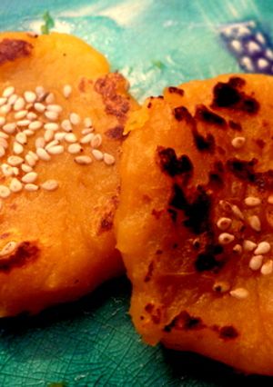 かぼちゃの白みそ焼きまんじゅう-レシピのメイン写真