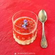 甘酒(甘麹)にフレッシュすりおろし苺