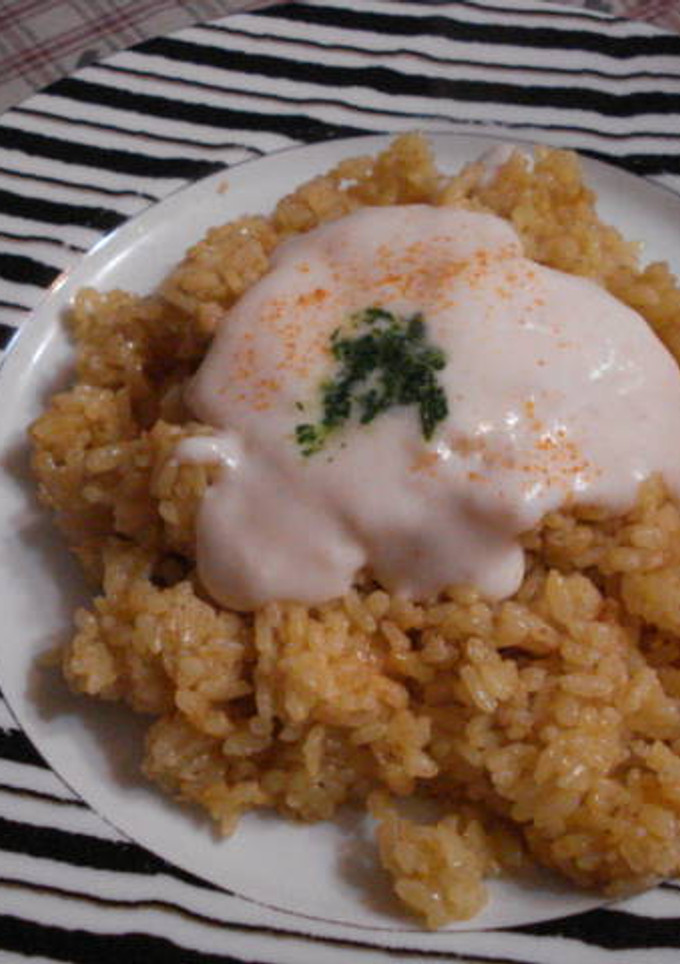 ツナとカレーのピラフ 白ソースのせ…-レシピのメイン写真