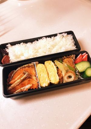 和風な鮭弁当-レシピのメイン写真