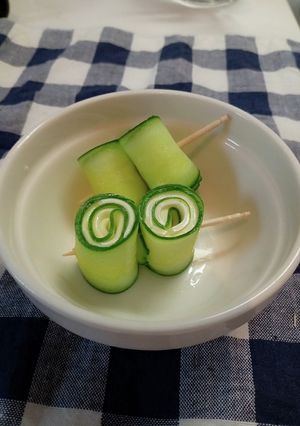 お弁当に！クルクルきゅうりチーズ-レシピのメイン写真