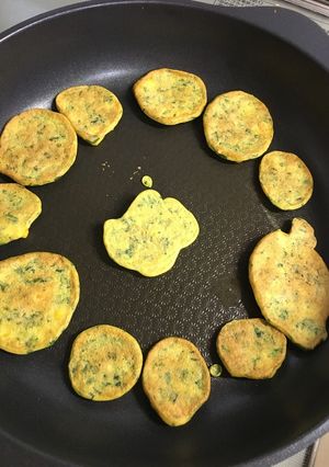 米粉と高野豆腐の粉と卵の野菜焼き-レシピのメイン写真