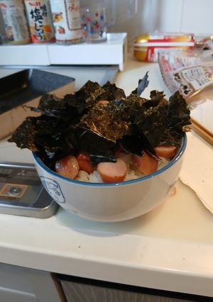 ウインナー海苔玉丼-レシピのメイン写真