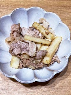 豚バラ肉と長芋のポン酢炒め-レシピのメイン写真