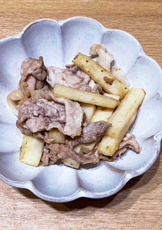 豚バラ肉と長芋のポン酢炒め-レシピのメイン写真