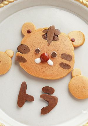 こめココで作る豆腐入りデコパンケーキ-レシピのメイン写真