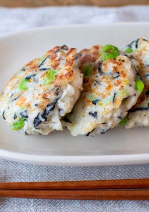 枝豆とひじきのふわふわ焼き★-レシピのメイン写真