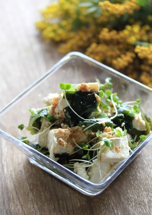 わかめと豆腐のしょうがだれ-レシピのメイン写真