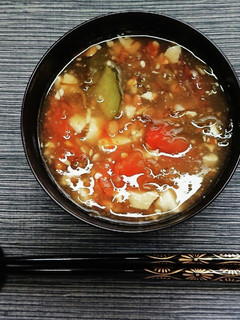 トマトときゅうりのとろとろ納豆汁♪-レシピのメイン写真