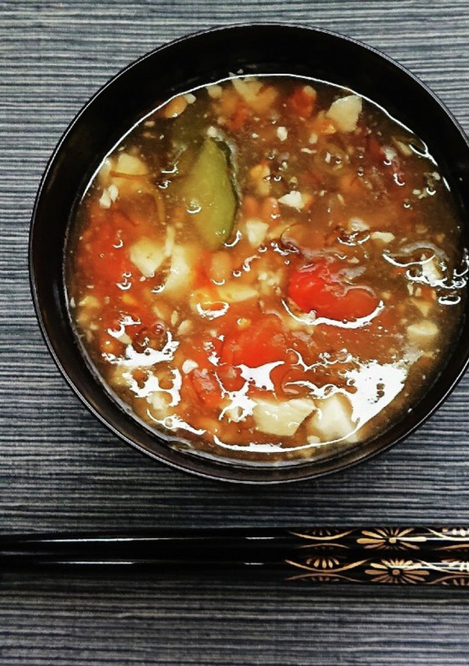 トマトときゅうりのとろとろ納豆汁♪-レシピのメイン写真