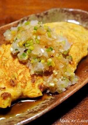 居酒屋＠トロトロ納豆オムレツ-レシピのメイン写真