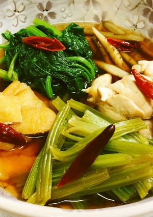 八尾若ごぼうとササミの煮びたし、含め煮-レシピのメイン写真