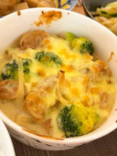鶏とブロッコリーの白味噌豆乳グラタン-レシピのメイン写真