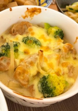 鶏とブロッコリーの白味噌豆乳グラタン-レシピのメイン写真