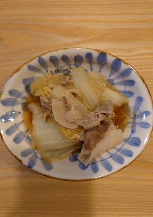 超お手抜き☆簡単！豚肉と白菜の醤油煮-レシピのメイン写真