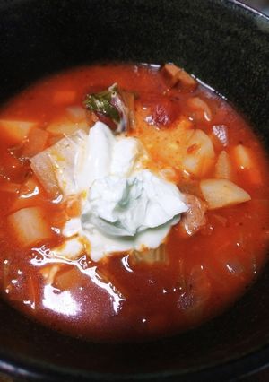 サワークリームで極上ミネストローネ-レシピのメイン写真
