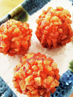 えび団子のクルトン鹿の子揚げ*海老パン-レシピのメイン写真