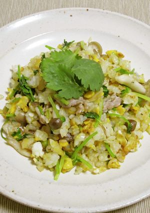 パクチー炒飯-レシピのメイン写真