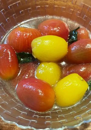 バジル香る🌟プチトマトの白だしマリネ-レシピのメイン写真