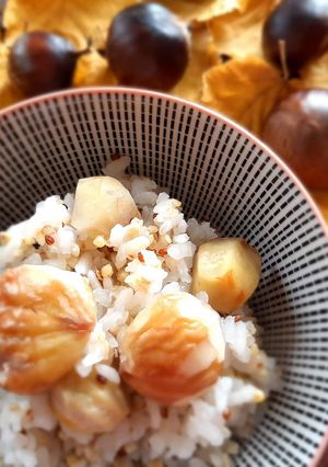 秋の味覚 栗ご飯-レシピのメイン写真