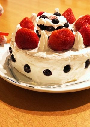 くまちゃんとブルーベリーケーキ-レシピのメイン写真