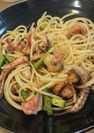 イカとエビの海鮮オイルパスタ-レシピのメイン写真