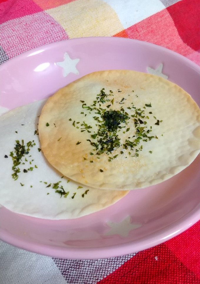 のり塩ギョーザの皮おせんべい-レシピのメイン写真