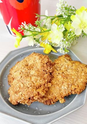 小麦粉無でざくざく★オートミールクッキー-レシピのメイン写真