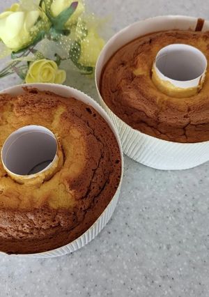 【ヘルシー】キャラメルシフォンケーキ-レシピのメイン写真
