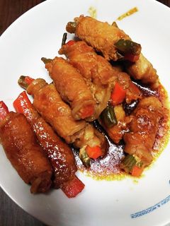 焼肉のタレで簡単肉巻き-レシピのメイン写真