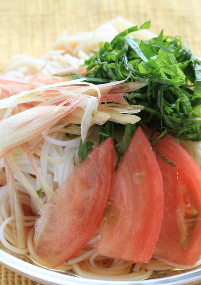さっぱりそうめん 【濃縮だしアレンジ】-レシピのメイン写真