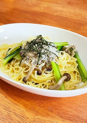しめじ小松菜しらすパスタ-レシピのメイン写真