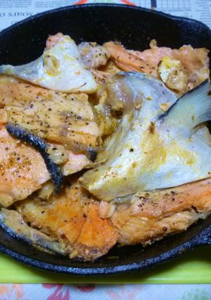 イシスキで銀鮭のアラの焼き鮭Ver.4-レシピのメイン写真