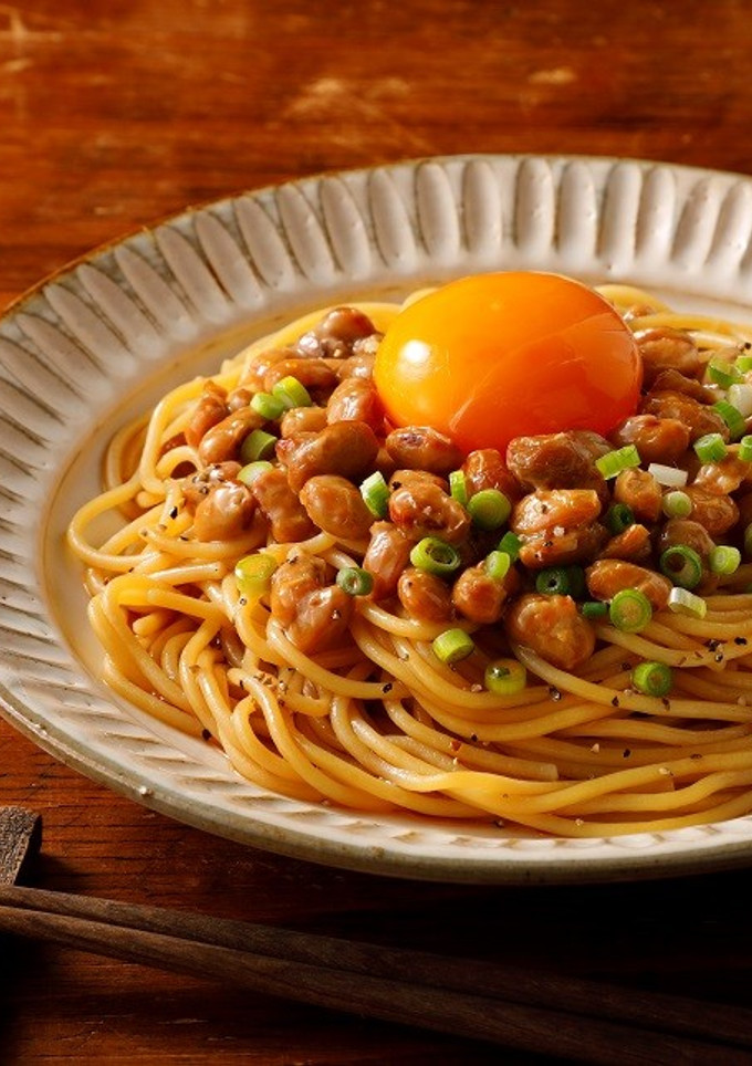 絶品、とろっと卵の納豆まぜ麺-レシピのメイン写真