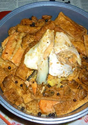 無加水鍋で銀鮭・京揚げあさり炊き込みご飯-レシピのメイン写真