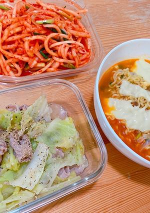 キャベツと豚肉のレンチンスピードレシピ-レシピのメイン写真
