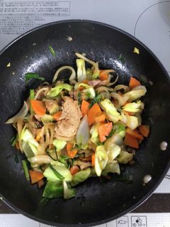 チャーシュー入りうまいうまい炒め-レシピのメイン写真