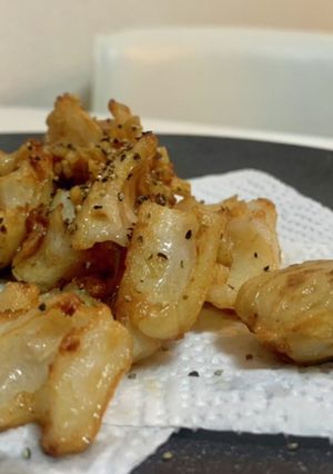 揚げれんこんの醤油和え-レシピのメイン写真