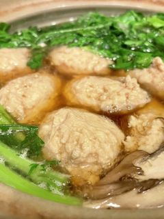 春菊と鶏団子のスープ-レシピのメイン写真
