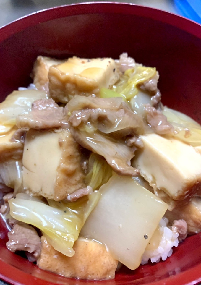 厚揚げと白菜のあんかけ丼-レシピのメイン写真