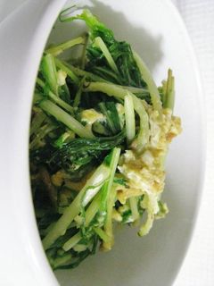 ☆水菜と卵の中華炒め☆-レシピのメイン写真