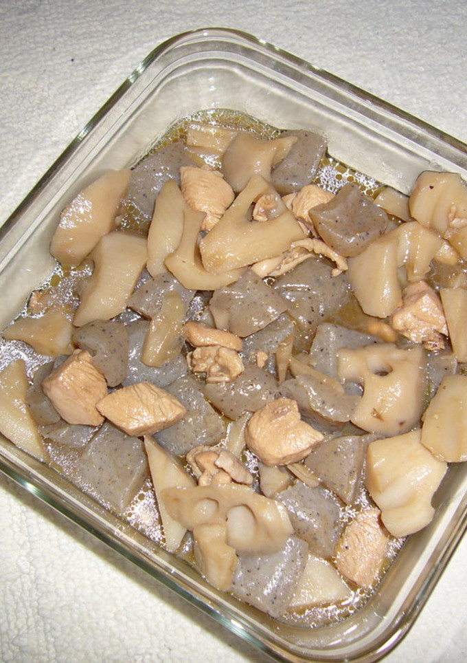 れんこんと蒟蒻の炒め煮-レシピのメイン写真