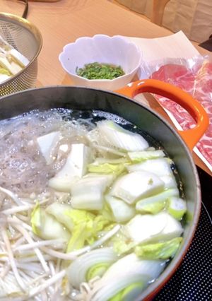 ケト 豚しゃぶ ごま油パクチー-レシピのメイン写真