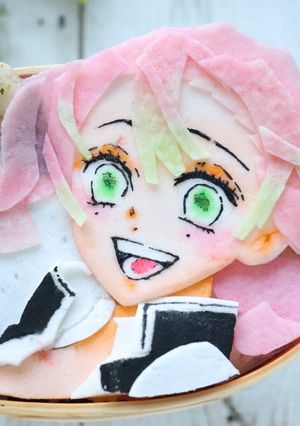 グラデーションヘア作り方☆春巻の皮アート-レシピのメイン写真